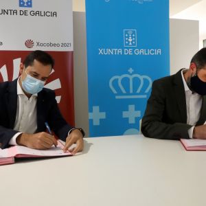 Sinatura do convenio entre Xunta de Galicia e Asociación Culturgal para a Feira 2020